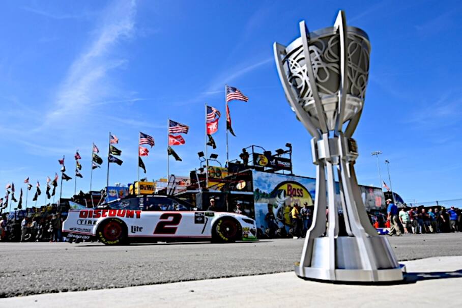 Team Penske's Brad Keselowski (fourth) led Ford in the second of three races in the Round of 16. Team Penske's Brad Keselowski (fourth) led Ford in the second of three races in the Round of 16.
